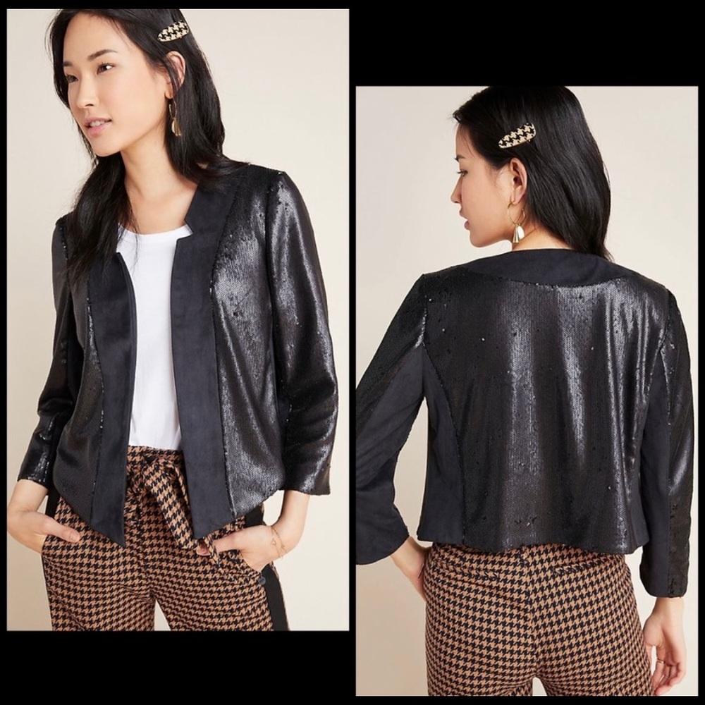 Anthropologie Sequin Blazer